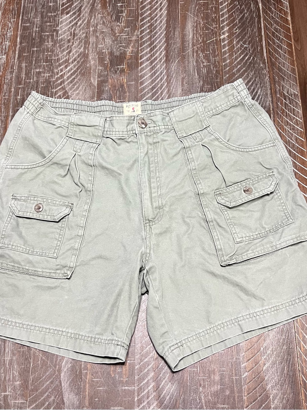 Redhead Brand Co. Men’s 8 Pocket Hiker Cargo Shorts Green Sz 38